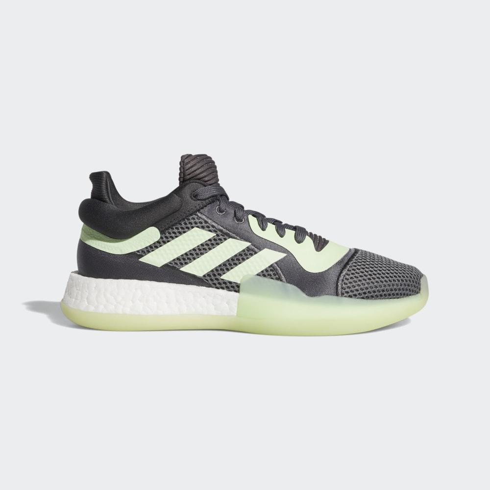 Adidasi Baschet Adidas Marquee Boost Josi Barbati Romania - Gri Inchis/Verzi/Gri G26214